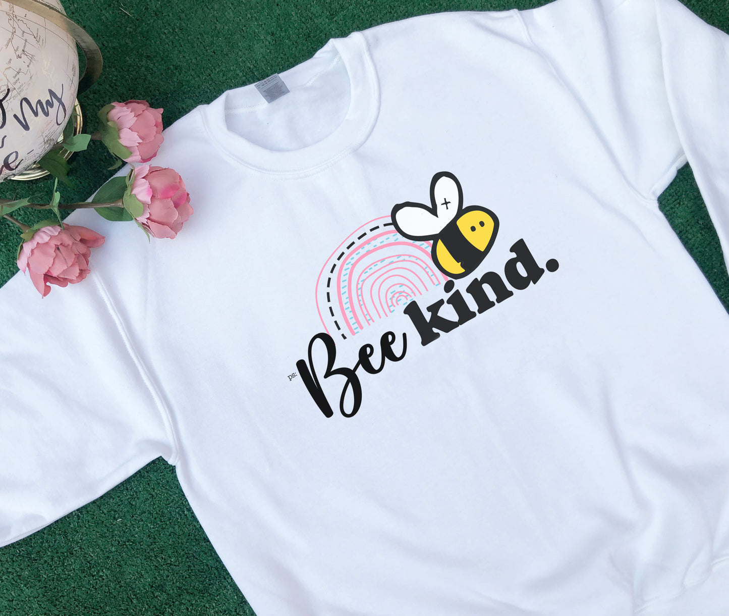 Bee Kind Rainbow Sweater