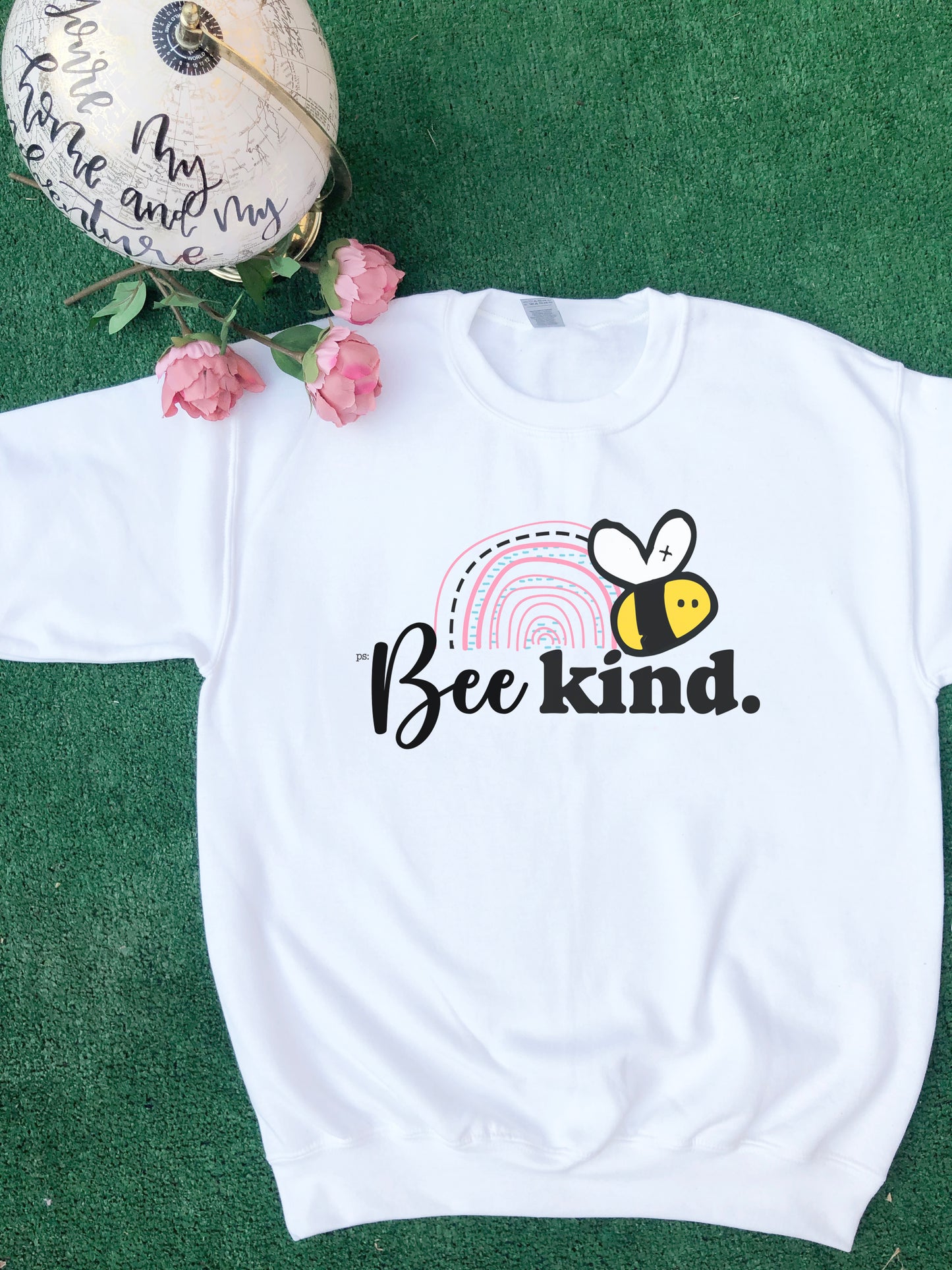 Bee Kind Rainbow Sweater