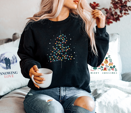 Christmas Tree Lights Sweater