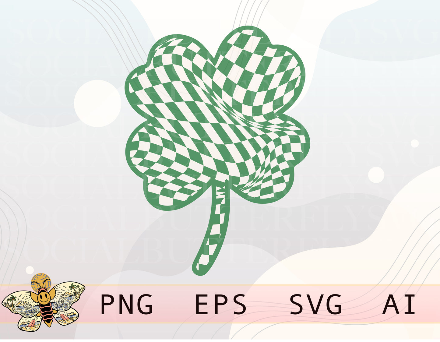 Checkered Clover Png