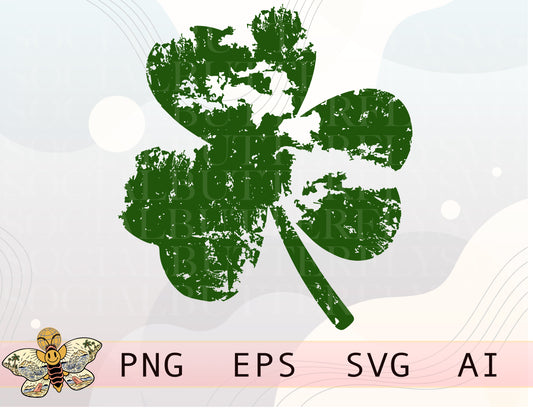 Distressed Clover Png