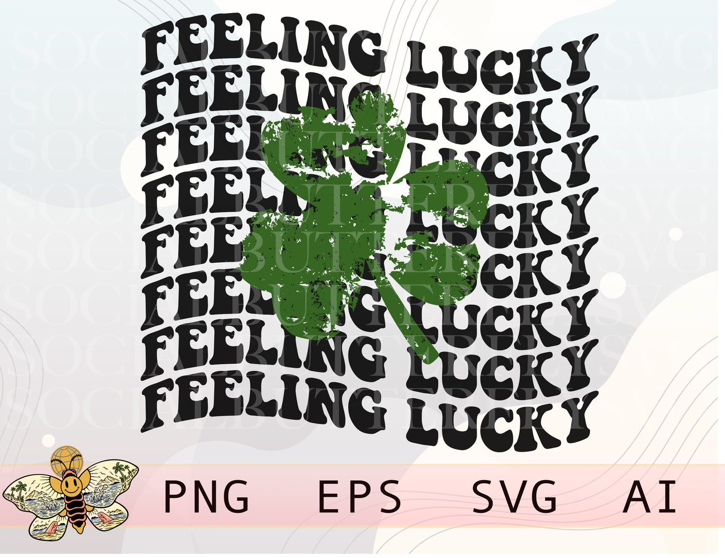 Feeling Lucky Wavy Png