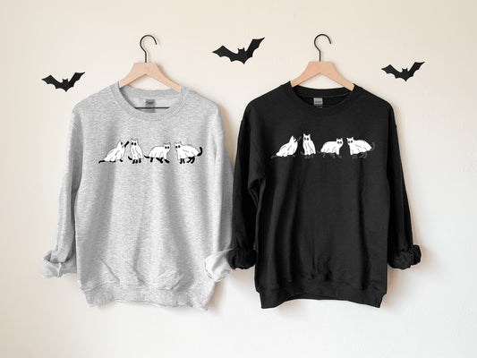 Cat Ghosts Sweater