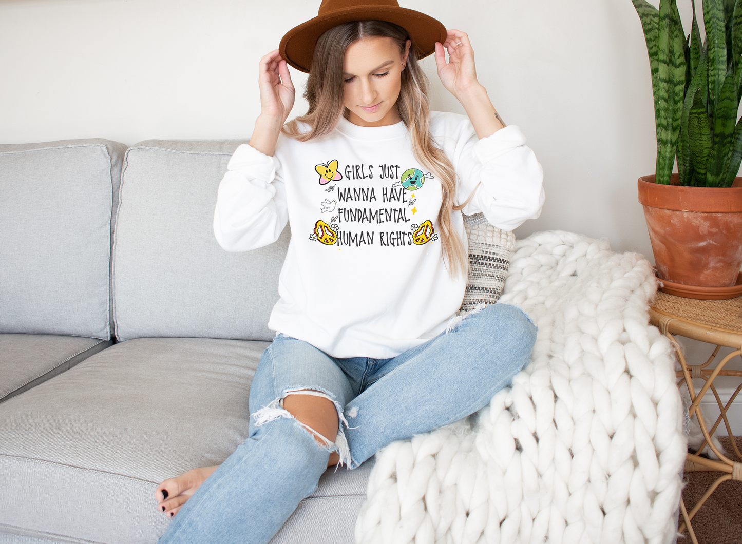 Girls Just Wanna Have Fundamental Human Rights Sweater