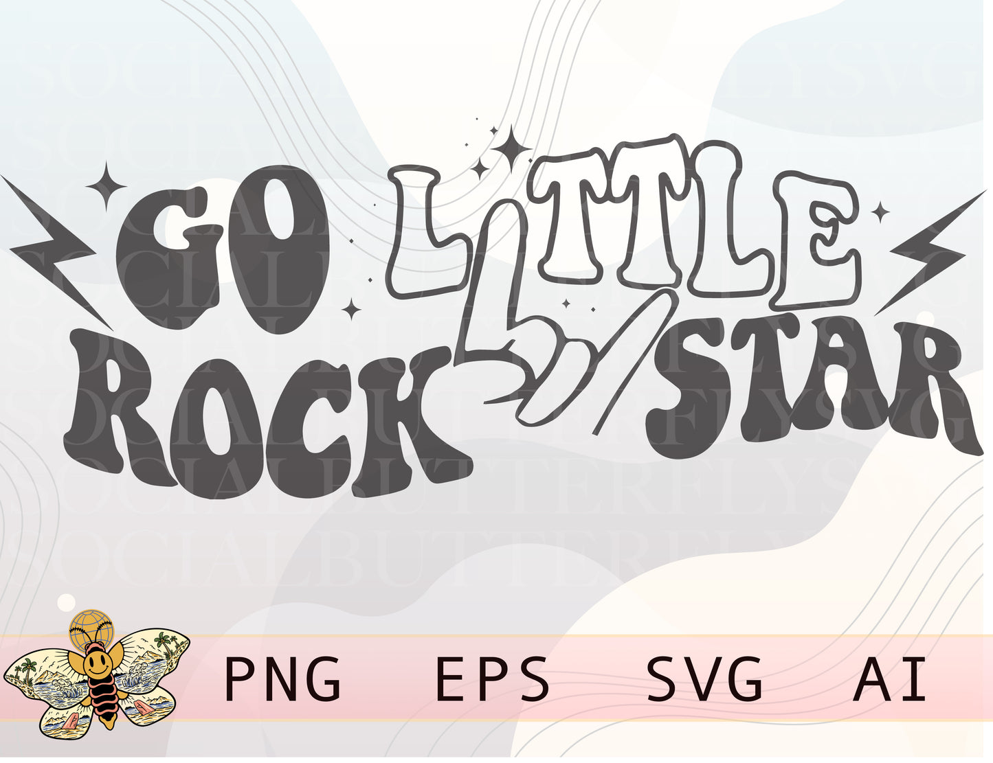 Go Little Rockstar Png