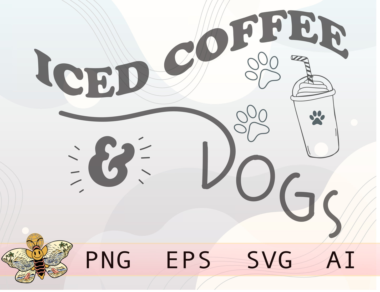 Iced Coffee And Dogs Png