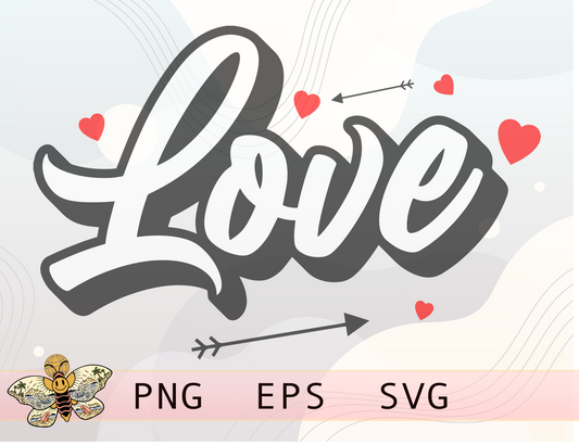 Love Heart and Arrow Png