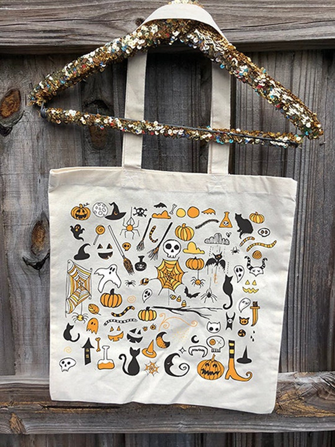 Halloween Doodles Tote