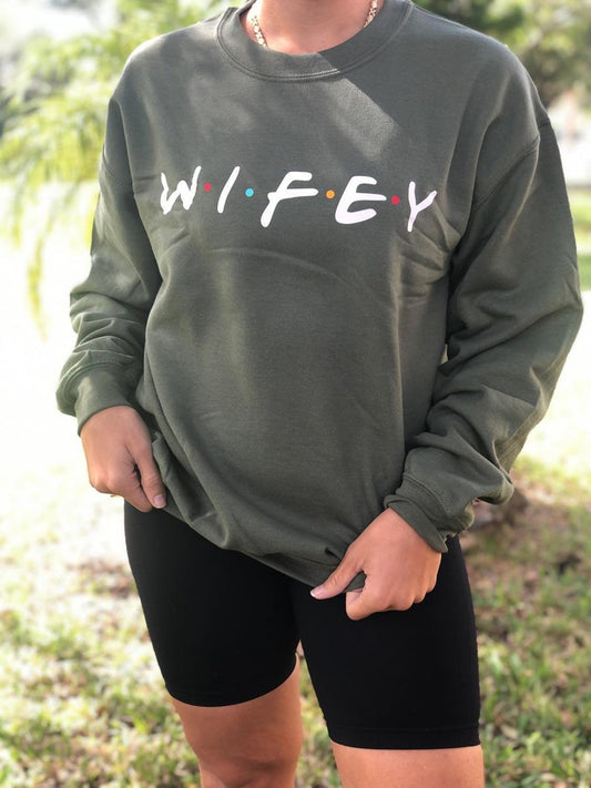 Friends Themed Wifey Sweater