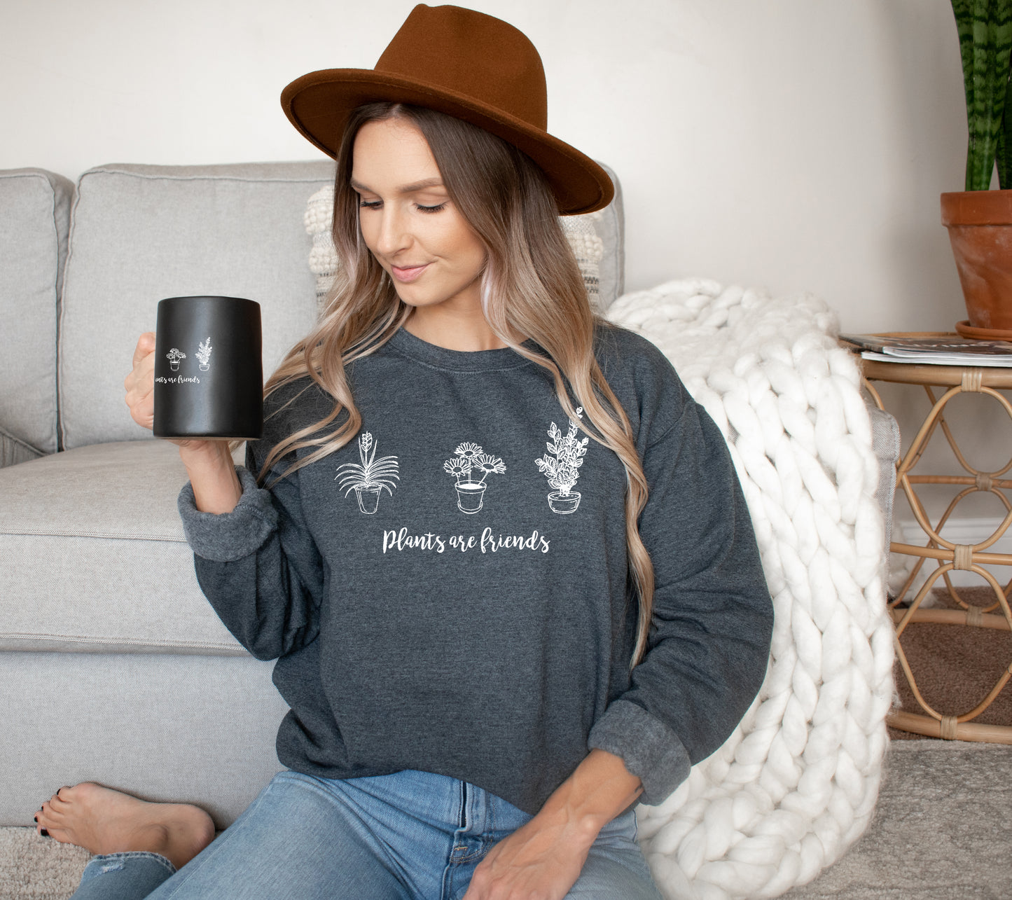 Plants are Friends Crewneck Sweater